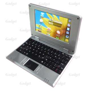 Pink Mini 7 Inch Laptop WIFI VIA 8650 Android 2.2 Notebook Computer 