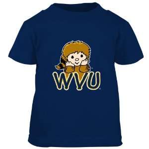  West Virginia Mountaineers Navy Toddler Mascot T shirt 