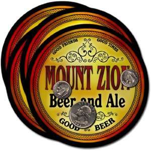 Mount Zion, GA Beer & Ale Coasters   4pk
