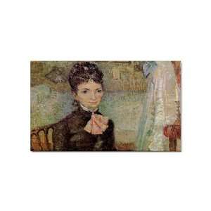   Woman Sitting by a Cradle By Vincent Van Gogh Magnet