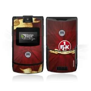  Design Skins for Motorola RAZR V3   1. FCK   You will 