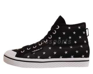 Adidas Honey Mid W Black White Stars New 2012 Womens Casual Shoes 