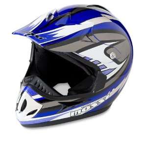  Mossi MX 3 Blue Medium Off Road Helmet Automotive