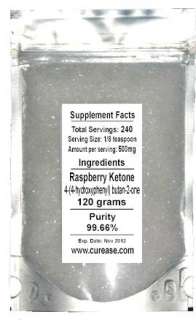 Raspberry Ketones Weight Loss Ketone Powder 240 Doses  