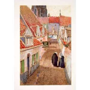  1911 Color Print George Wharton Edwards Art Flemish 