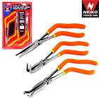   BENT NEEDLE NOSE PLIER STRAIGHT 90 DEGREE TOOL SET KIT HOSE AND CABLE