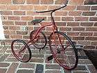 Vintage Antique Old Tricycle PIONEER Gendron Wheel Co. Red 1930s 