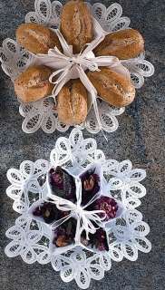 Handmade Belgian Lace Hot Roll & Cookie basket  
