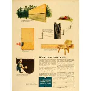  1949 Ad Monsanto Chemical Co. Wood Preservatives Glue 