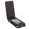 Black Magnetic Flip PU Leather Pouch Case Cover For iPhone 4 4S CDMA 