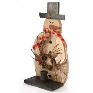   Decorated Snowman Candle Holder for Holiday Decorating