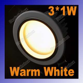3x1W LED Ceiling Down Light Lighting Downlight Cabinet Warm White Cool 