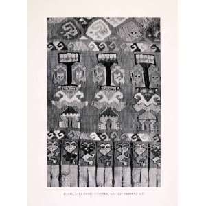  1930 Halftone Print Moche Trujilo Peru Chimu Chimor Textile 
