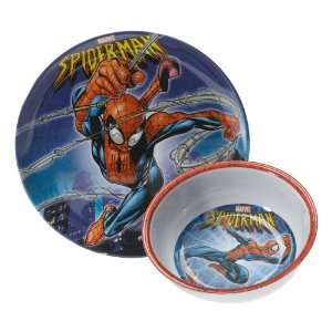  Zak Designs Spider Man 8 Piece Plate And Bowl Set Kitchen 