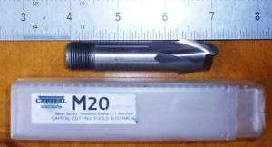 HSS Co8 End Mill Slot Drill 20mm, 5/8 threaded Sh, NEW  