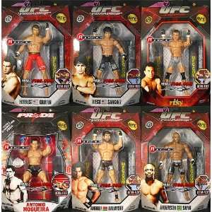  UFC DELUXE 5 COMPLETE SET OF 7 UFC MMA Toy Action Figures 