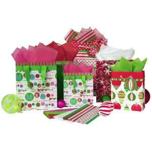  The Gift Wrap Company Holiday Hoopla Gift Bag Assortment 