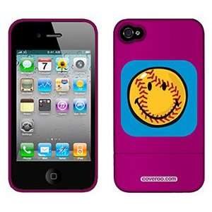  Smiley World Baseball on Verizon iPhone 4 Case by Coveroo 