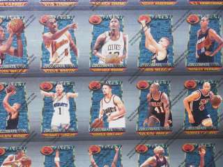 1994 95 Topps Finest Basketball Uncut Sheet HILL RC  
