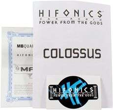 Hifonics COLOSSUS LTD 3200 Watt RMS Class D Dual Mono Block 