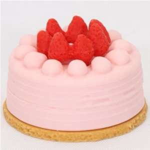  pink strawberry cake eraser from Japan by Iwako Toys 
