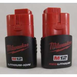  Two Milwaukee 48 11 2401 12 Volt Lithium ion Cordless Tool 