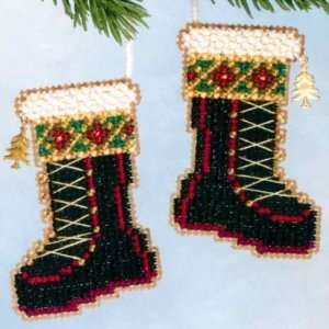  Santas Boots (beaded kit) Arts, Crafts & Sewing