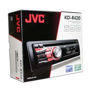 JVC KD R420 Mobile CD Receiver w/ Front AUX IN and USB   Brand New 