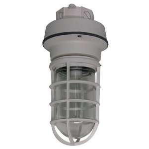 Vaportight Ceiling Light with Guard and Junction Box   150W HPS, 120V