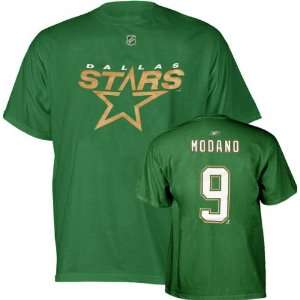 Mike Modano Green Reebok Name and Number Dallas Stars T 