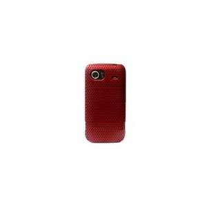  Htc HD3 Lattice Back Protective Back Cover (Red) Cell 