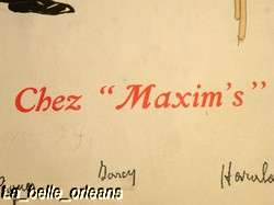 MAXIMS OF PARIS MENU DATED 23 JUNE 1965 BY SEM  