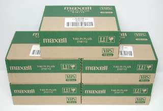 Maxell Professional T 60 P/I Plus VHS Video Tapes 50ct  