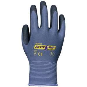 Gray/Purple ActivGrip Advance Nylon Shell Nitrile Palm Coated Gloves 