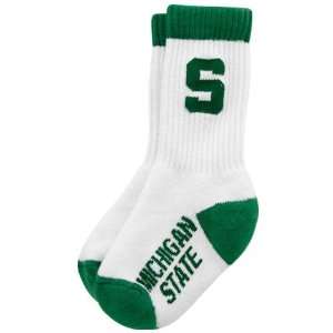 NCAA Michigan State Spartans Toddler White Green Low Cut 