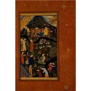  The Garden of Husayn Bayqara by Bihzad, 17 x 20 Fine Art 