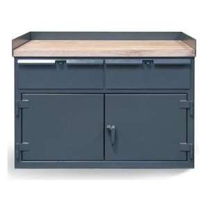  BenchMax Cabinet Work Bench With Two Drawers and Maple Top 