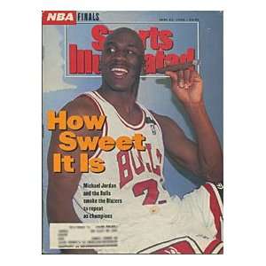 Michael Jordan Unsigned Sports Illustrated  Jun 22 1992