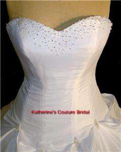Wedding Dress Bridal sz 6 Masha Silk Cinderella Gown#29  