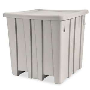  45 x 45 x 44 Gray Bulk Container w/ Lid