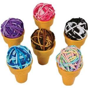  36 Piece Hair Ring Ice Cream Cone Case Pack 24 Beauty