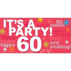  Party Time Birthday Party Invitations   60th Health 