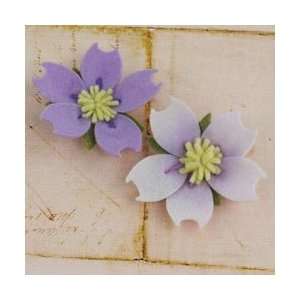  Prima Merelle Fabric Flowers 3 2/Pkg Lilac; 3 Items/Order 