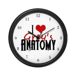  I Love Greys Anatomy Tv show Wall Clock by  