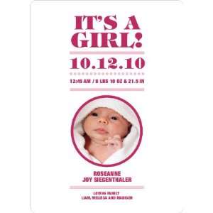  Its a Girl Baby Announcements Baby