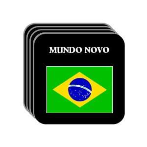  Brazil   MUNDO NOVO Set of 4 Mini Mousepad Coasters 