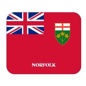  Canadian Province   Ontario, Norfolk Mouse Pad Everything 