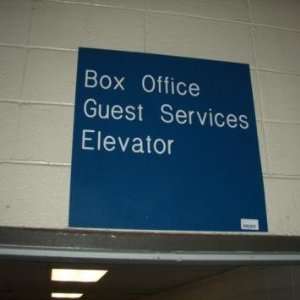  Box Office Guest Services Elevator Sign From Giants 