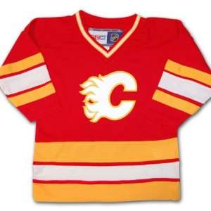 Calgary Flames CCM Child Replica (4 6X) Alternate NHL Hockey Jersey 