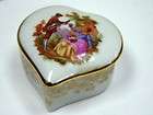 Vintage Limoges France Floral Porcelain Trinket Box  